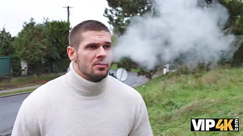 Preview 1 of Twu Vs One - VIP4K. Hot and crazy MILF Texas Patti gave a blowjob to a homeless and fucked a young stud afterwards