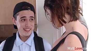 Preview 1 of Kiss Me Fuck Me - Peeping Tom Fucks MILF Bomb- Ivy Lebelle