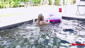 Preview 3 of Freesexvidio Com - Blonde Russian MILF&#039_s Pussy Gets Wetter Than The Pool- Casca Akashova