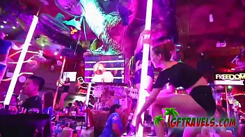 Preview 2 of Lisa Parxxx Gang Bang - Sex in a bar,  bathroom,  or anywhere