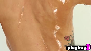 Preview 3 of Old Lady Young Boy Sex Desi - Playboy model shows what she knows in striptease action