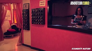 Preview 1 of Ipad Pord - AMATEUR EURO - #Laura Rey - Italian Concierge Mature MILF Gangbanged By Four Horny Men