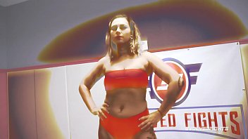 Preview 1 of Fat Mature Evil - Red August naked wrestling vs Will Tile c. on his big black cock at Evolved Fights