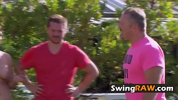 Preview 2 of Xxx Erasmus - Outdoor fun with kinky couples who share their partners in wild swinger orgies!