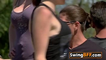 Preview 2 of 3d Disney Elsa - American swingers invent sex games on TV