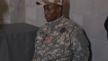 Preview 1 of Manuel Ferera Full Video - Fake soldier is getting his BBC sucked