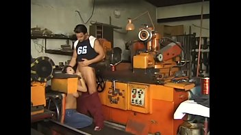 Preview 1 of Lilly Rader Anal - Sexy young brunette was invited by few guys to fuck her in garage