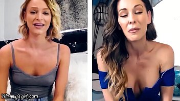Preview 1 of Spread The Grease On The Sofa - MommysGirl Stepmom-Stepdaughter Fingering Remote Session With Cherie DeVille