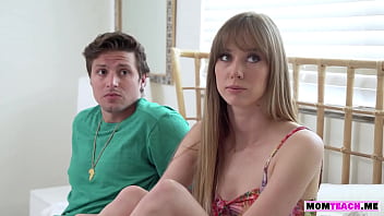 Preview 1 of Tgi Kiki - Sexy teen urges boyfriend suck his stepmoms big tits