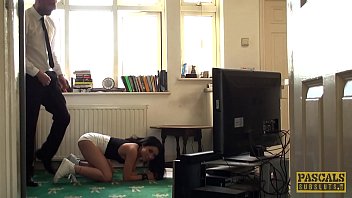 Preview 2 of Stap Mom Threesone - PASCALSSUBSLUTS - Petite Beauty Rina Ellis Hammered By