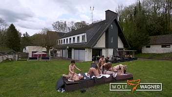 Preview 2 of Brazeera - Naughty MILFs banged hard by several strangers in swinger session  (FULL SCENE)! WolfWagner.com