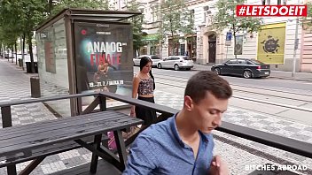 Preview 1 of Bokep Abg Kurus - LETSDOEIT - #Eveline Dellai - Czech Teen Takes The Big White Abroad