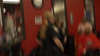 Preview 1 of Anna Trany - HARDCORE threesome in a babershop with two slutty big ass MILF and a BBC thief.