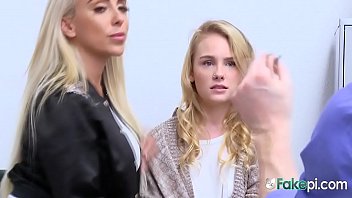 Preview 2 of Live Tv Sex Video - Two hot blondies get caught after they