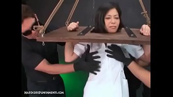 Preview 1 of Bepasa India - Horny Asian Submissive Bound In Wooden Stocks And Dominated