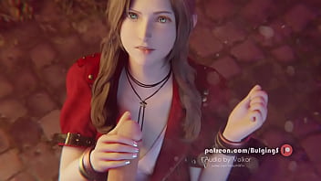 Preview 1 of Sex Videos By Sunny Leon - ff7 remake Aerith gets a massive facial (with sound)