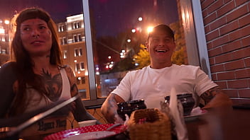 Preview 2 of Xxx Newo Xxx - I sucked a guy in a cafe,  and then he fucked me at home (Part 1)