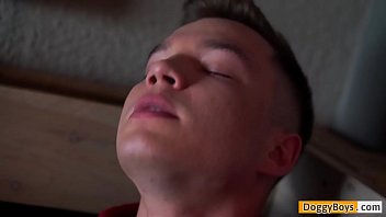 Preview 3 of Wwwxxxaunty Com - Adam Holub Pulls His Big Ripe Balls And Raging Hard Teen Boy Boner Out