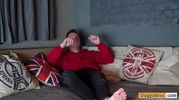 Preview 1 of Wwwxxxaunty Com - Adam Holub Pulls His Big Ripe Balls And Raging Hard Teen Boy Boner Out