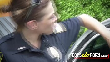 Preview 2 of Moon Cool - Curvy female cops love to bang with bad criminals in public.