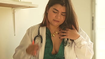 Preview 1 of Nikki Maxx - Latina MILF BBW doctor fucks her young big cock patient who accidentally cums in her pussy and gets her pregnant! Danyel Mast