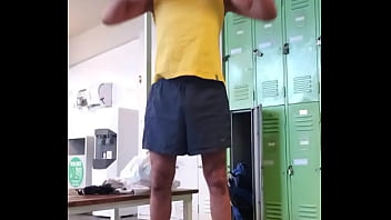 Preview 1 of Carton Free Sex Video - Pervy PapiFachero loves his gym,  guys walk into the locker room with sweaty pitts and asses and in 10 seconds they&#039_re nak ...