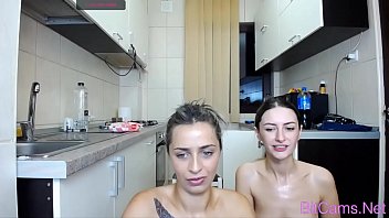 Preview 4 of Xxx Veido Bp - Threesome fuck and cum in kitchen