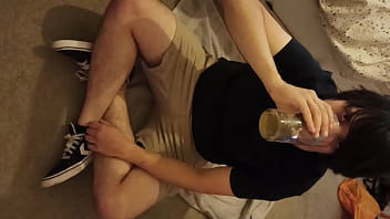Preview 4 of To Mens Fuck - Drinking another single mothers urine. Yum.