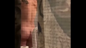 Preview 2 of Ffm Serbian - Spying on my sexy ass neighbor before shower