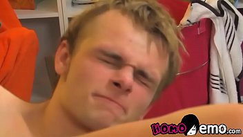 Preview 4 of Gqy Bear - Doggy style anal fucking with two young and slim emo twinks
