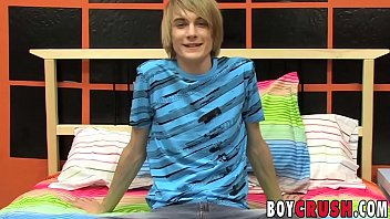 Preview 2 of Dasi Grils Finring - Twink Preston Andrews strokes his large cock post interview
