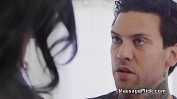 Preview 1 of Grandfather Son Sex - Drilling former teacher now big tit masseuse