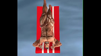 Preview 1 of Japanese Family Incest Wife - BIG HUNK CHRIS CHESTER RELAXES IN POOL, AND PLAYS WITH HIS HUGE DICK