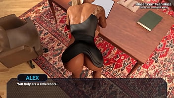 Preview 4 of Japanese Cyborg - Dreams of Desire | Horny stepmom milf with big boobs masturbates her wet petite tight pussy while thinking about her stepson&#039_s big cock | My sexiest gameplay moments | Part #1