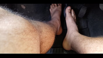 Preview 1 of Mom Force By Son Raped - Driving barefoot with motor sound