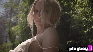 Preview 3 of New Tineger Porn Star - Petite blonde model liked wet posing and striptease