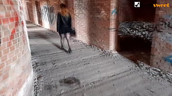 Preview 1 of Chudda Chudi - Fucked her BF in an abandoned building (Pegging)