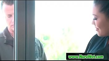 Preview 1 of Shay Chavez - Asian masseuse gives soapy massage in shower - London Keyes &amp_ Eric Masterson