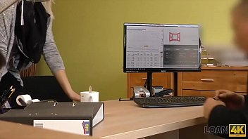 Preview 1 of Ashley Blui - LOAN4K. Agent bangs tight teen pussy then he approves girls loan
