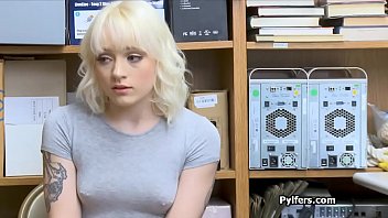 Preview 1 of Fiercely Fucking Bideo - Horny guard loves to fuck blonde teens at his office