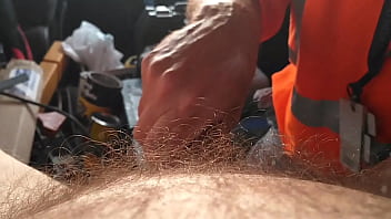 Preview 3 of Hotel Room Xxx Video - construction worker in his truck