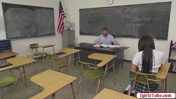 Preview 1 of Korean Fucked By Black - TS Milli suck Professor cock to pass the exam