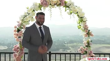 Preview 1 of Good Fuck Times - Tgirl bride gets analed on her honeymoon