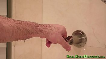 Preview 2 of Shay Ashford Nude - Brunette masseuse wam in nuru gel