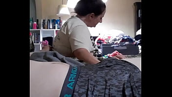 Preview 1 of Wife Cuffed - Wife caught on cam