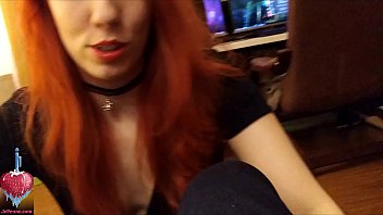 Preview 1 of Boobs Tied Rough Fuckinv - Cute redhead girl blowjob and riding cowgirl with perfect ass POV
