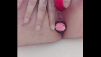 Preview 4 of Arab Hd Sex Bog - Butt plug in as I fuck my pussy