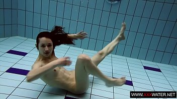 Preview 3 of Hot Big Asshot - Brunette with long hair underwater cutie Janka