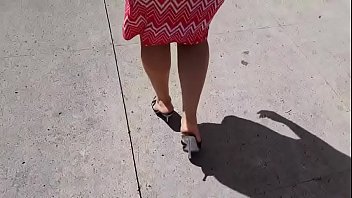 Preview 2 of Hot Was Room - BLACK MULE HEELS WALKING