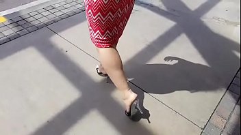 Preview 3 of Hot Was Room - BLACK MULE HEELS WALKING